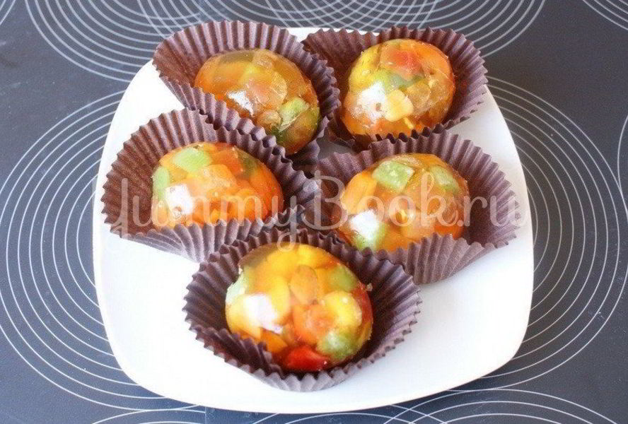 Пасхальное желе с цукатами