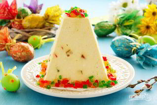 Пасхальный кулич из творога