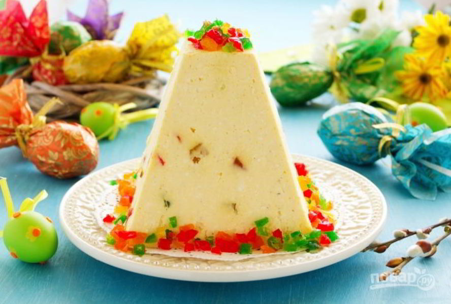 Пасхальный кулич из творога