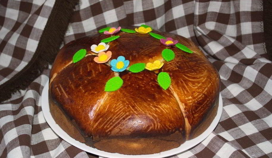 Рецепт пасхальный сдобный каравай