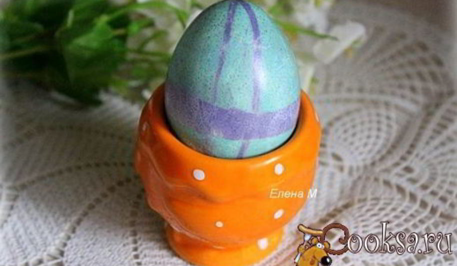 Рецепт пасхальные яйца, способ окрашивания