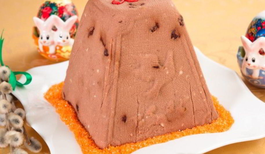 Рецепт шоколадная творожная пасха