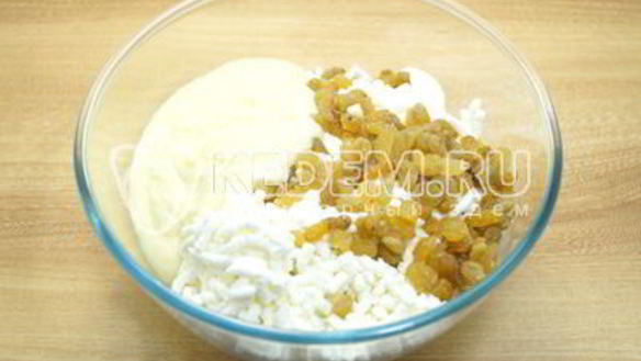 ШАГ 5. творожная пасха с изюмом без яиц