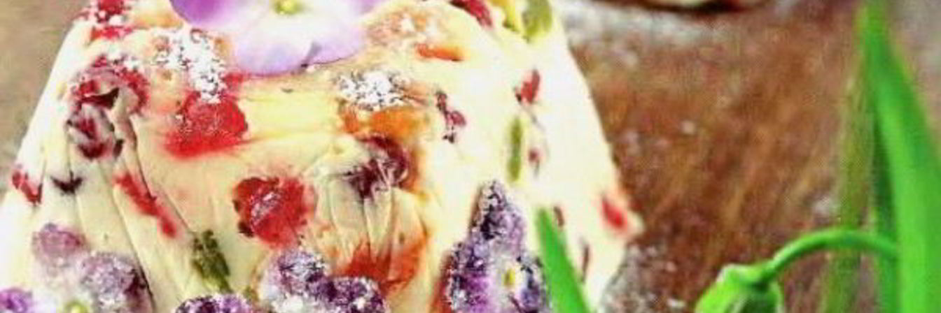 Творожная пасха с заварным кремом