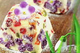 Творожная пасха с заварным кремом