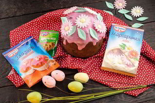 Творожный кулич с курагой