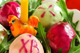 Закуска с куриной печенью Пасхальные яйца