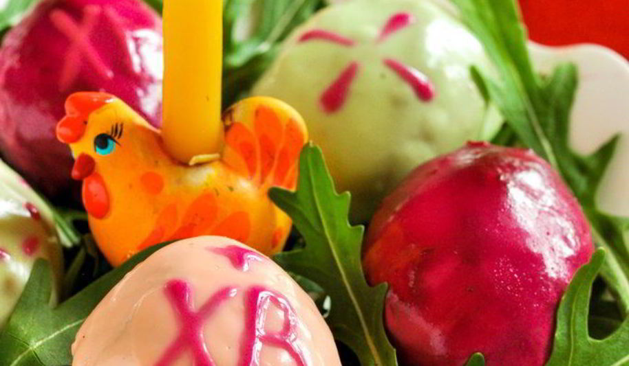 Рецепт закуска с куриной печенью пасхальные яйца