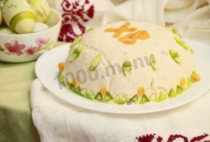 Заварная пасха с миндалем