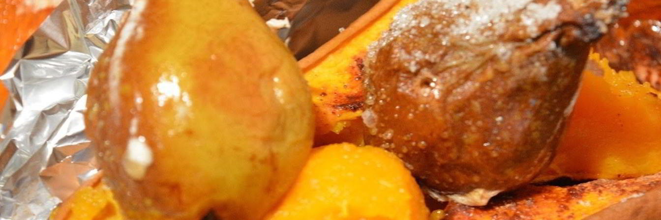 Простой десерт из запеченной тыквы