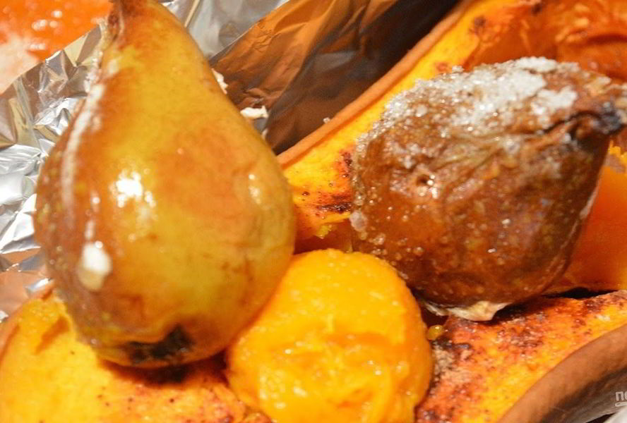 Простой десерт из запеченной тыквы