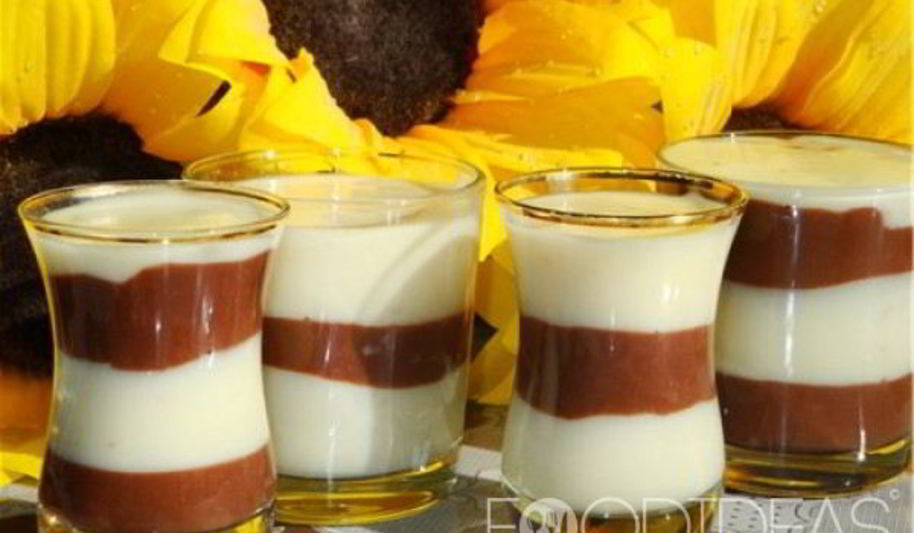 Рецепт пудинг шоколадно-ванильный