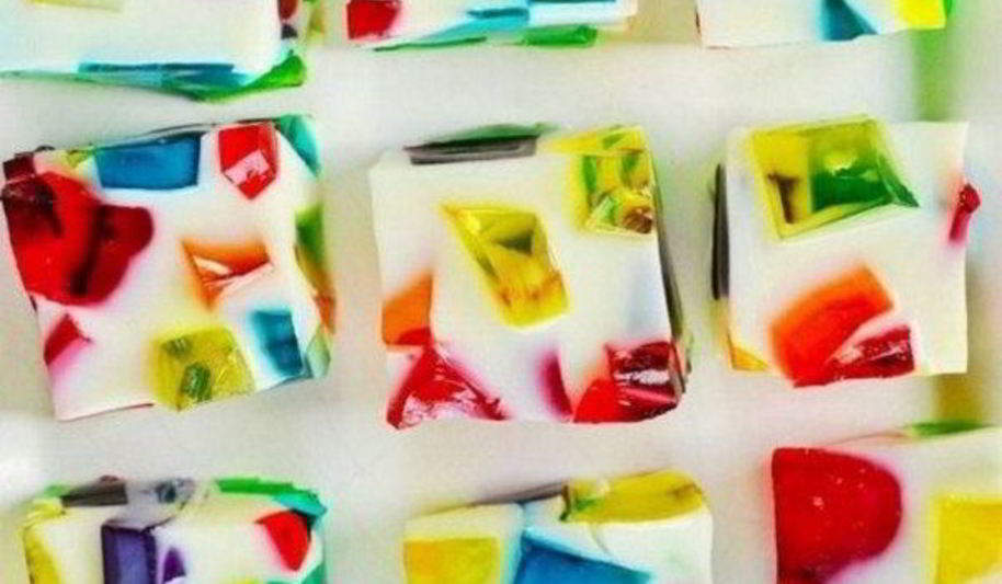 Рецепт разноцветный десерт-желе