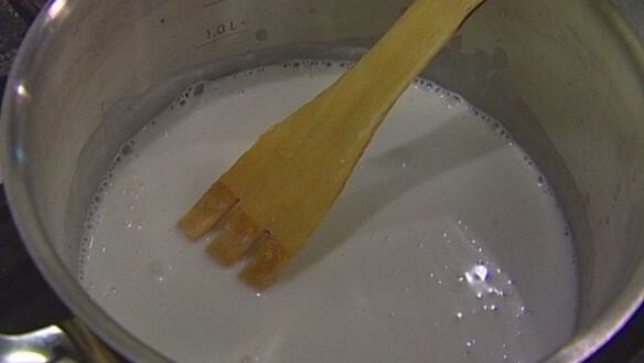 ШАГ 2. рисовый пудинг в кокосовом молоке