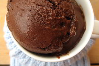 Шоколадный сорбет с корицей, мусковадо и перцем чили