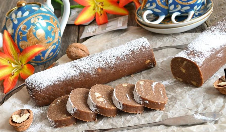 Рецепт сладкая колбаска из печенья классическая