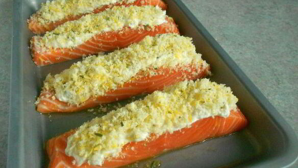 ШАГ 4. слоеный лосось и супербыстрый десерт