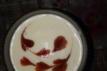 Сметанно-клубничное желе