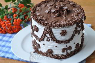 Черно-белый торт-суфле