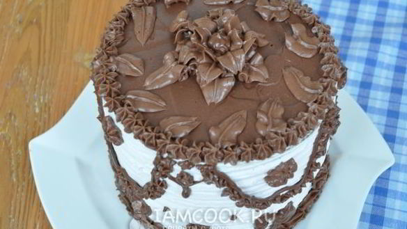 ШАГ 15. черно-белый торт-суфле