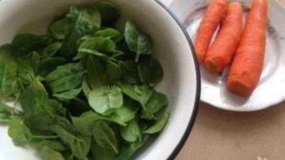 ШАГ 2. морковно-шпинатное суфле