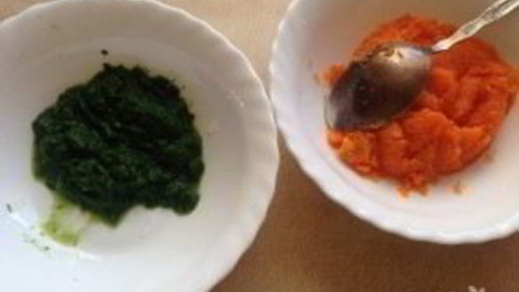 ШАГ 3. морковно-шпинатное суфле