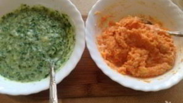 ШАГ 7. морковно-шпинатное суфле