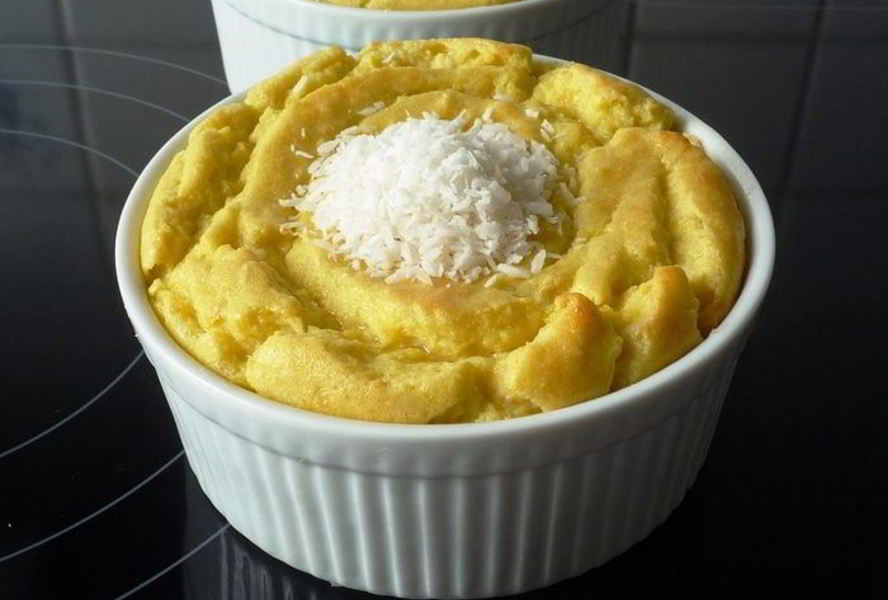 Нежное мангово-кокосовое суфле