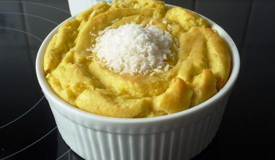 Рецепт нежное мангово-кокосовое суфле