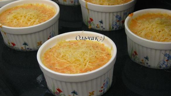 ШАГ 10. нежное овощное суфле с курицей и сыром