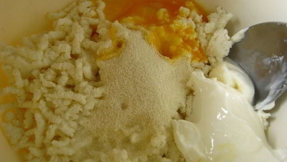 ШАГ 2. паровое творожное суфле с вишневым конфитюром