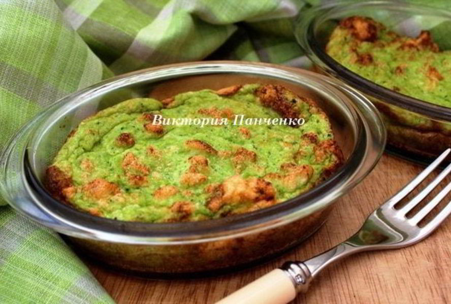 Суфле из брокколи и двух видов сыра