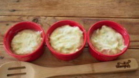 ШАГ 5. суфле из кабачков с грибным соусом