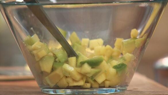 ШАГ 3. суфле из лосося с цитрусовым салатом