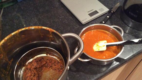 ШАГ 6. суфле из тыквы, медовый крамбл, облепиховые сорбет и ганаш