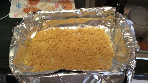 ШАГ 7. суфле из тыквы, медовый крамбл, облепиховые сорбет и ганаш