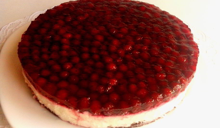 Рецепт торт-суфле с вишней