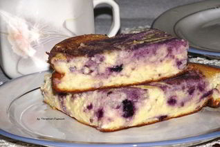 Творожное суфле с черникой