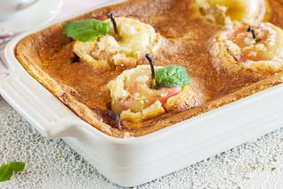 Яблоки в манном суфле