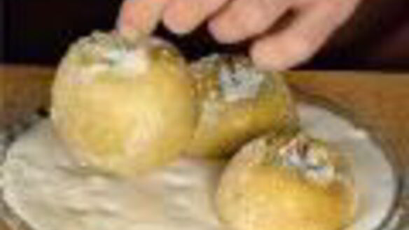 ШАГ 5. яблоки в манном суфле