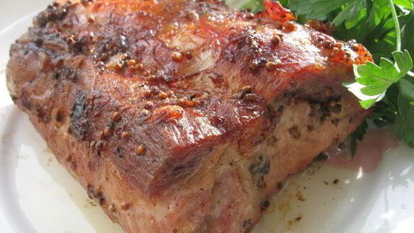 ШАГ 5. запеченная свинина с суфле из зеленого горошка бабочки прилетели