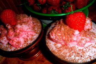 Желе с клубничным суфле