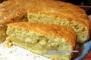 Творожно-яблочный пудинг