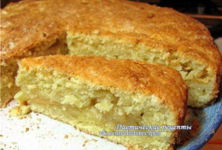 Творожно-яблочный пудинг