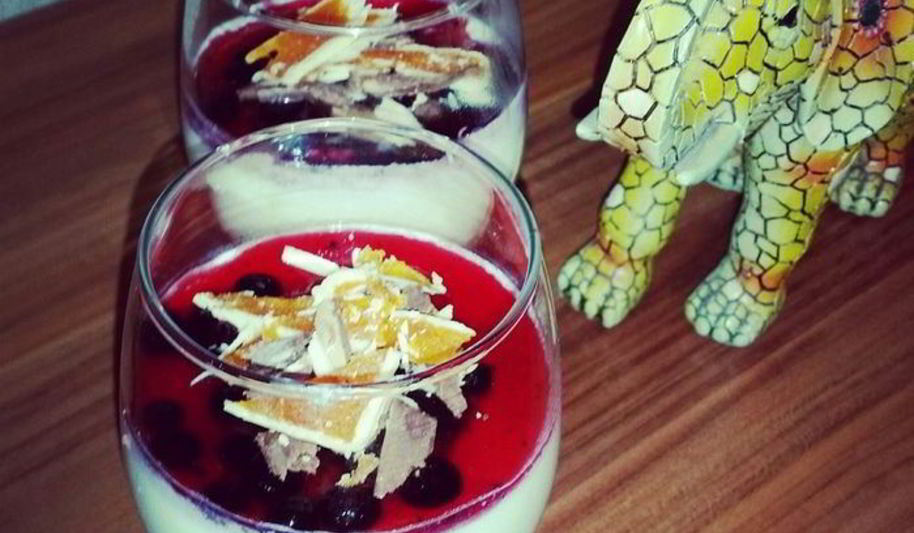 Рецепт ванильная панна-котта с фруктовым желе