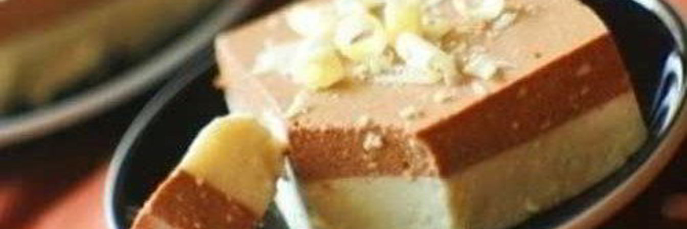 Ванильно-шоколадный десерт из творога