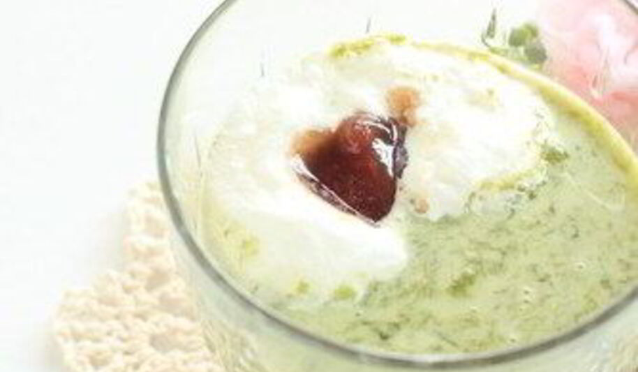 Рецепт яичный десерт с зеленым чаем и бренди