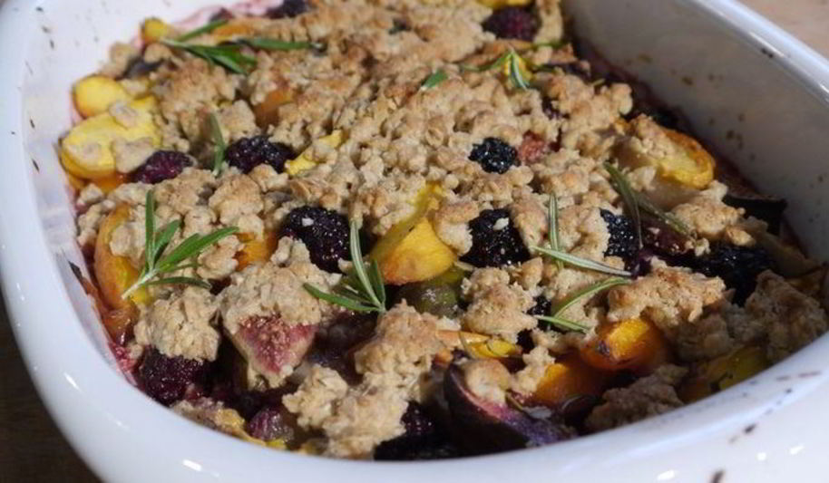 Рецепт запеченные фрукты под хрустящей корочкой