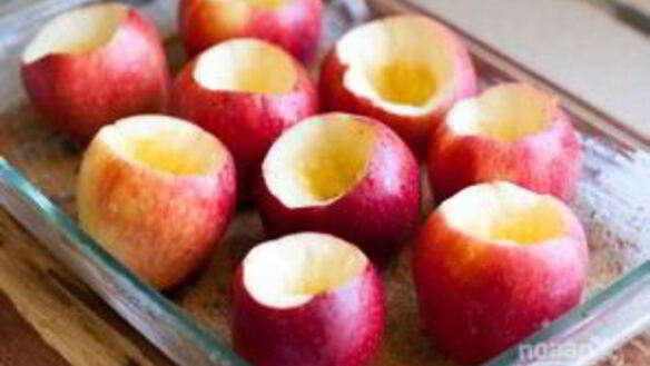 ШАГ 3. запеченные яблоки с овсянкой