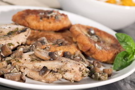 Драники с грибами